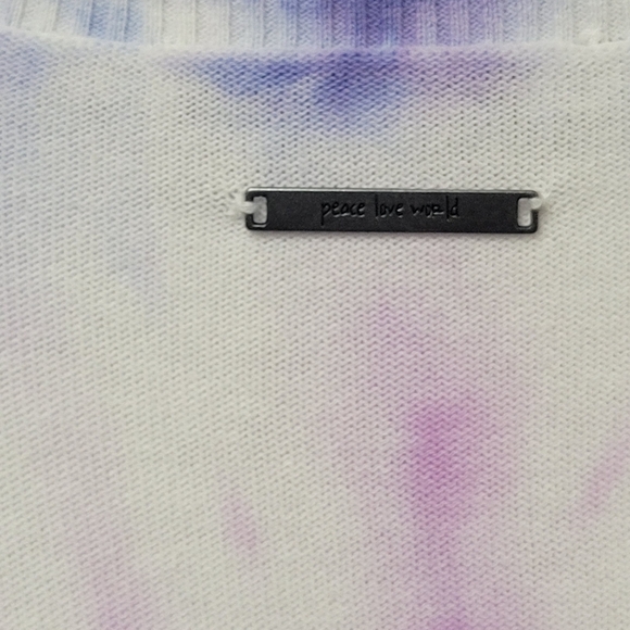 #005 Peace Love World Gem Tie-Dye Sweater - Picture 7 of 11